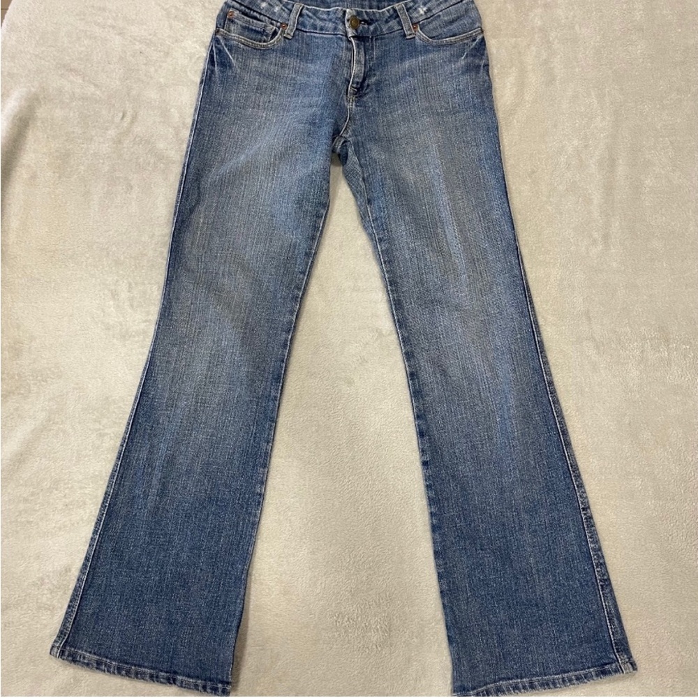 7 For All Mankind Medium Wash Low Rise Bootcut Jeans